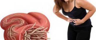 Symptoms of helminthiasis during pregnancy - indigestion and abdominal pain