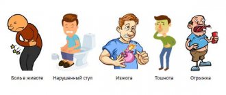 Symptoms accompanying a sour taste in the mouth