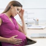 Tone during pregnancy due to intestines