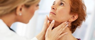 Woman being examined by a doctor